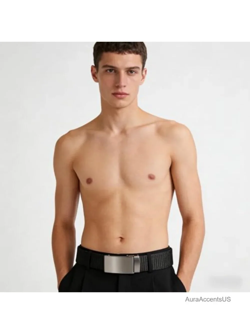 Men's Nylon Web Belt Adjustable Ratchet Buckle Quick Release Tactical